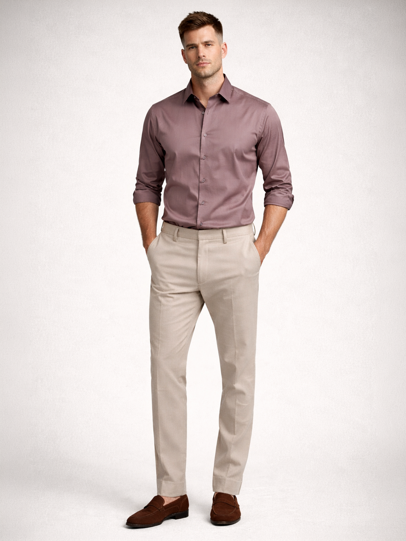 Twilight Mauve Luxe Stretch Shirt
