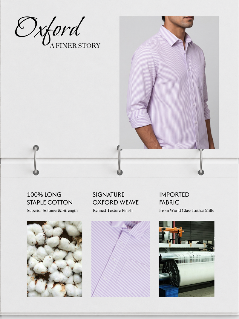 Oxford Lavender Striped Shirt