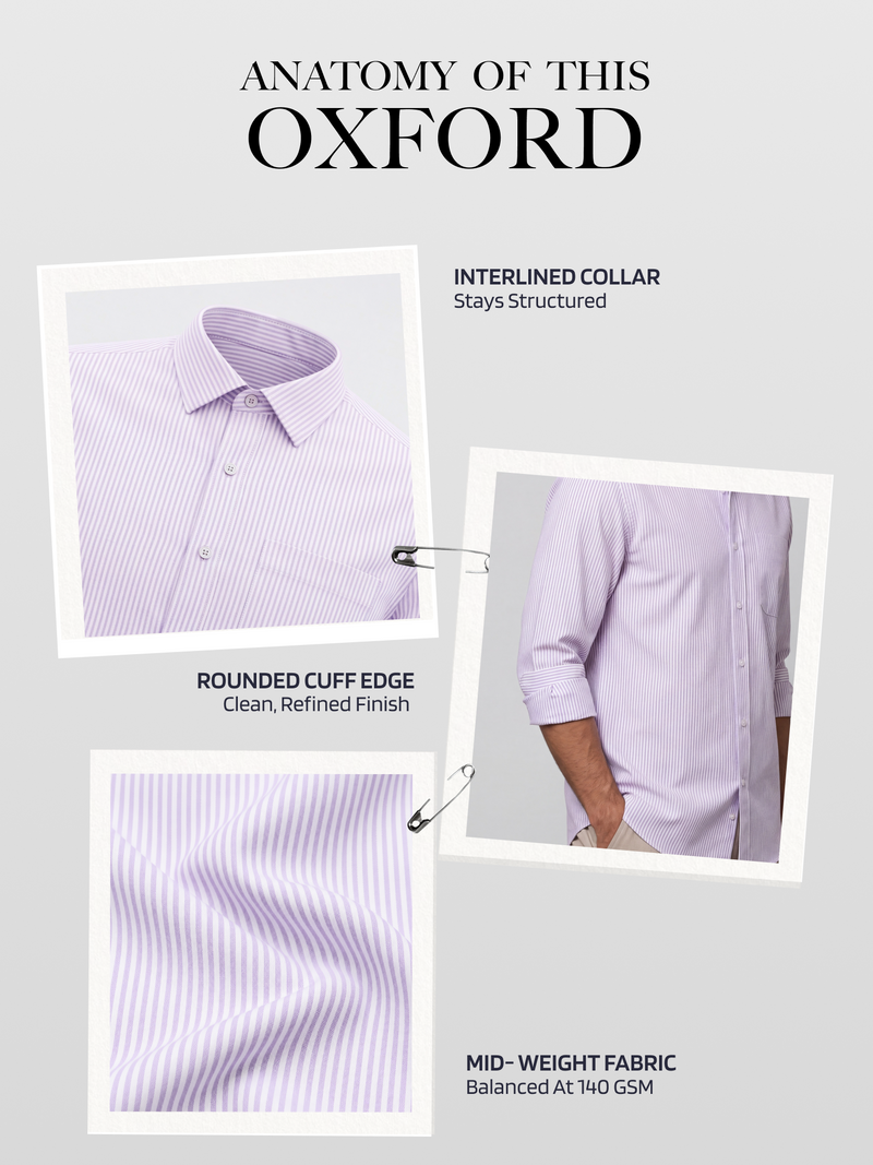 Oxford Lavender Striped Shirt