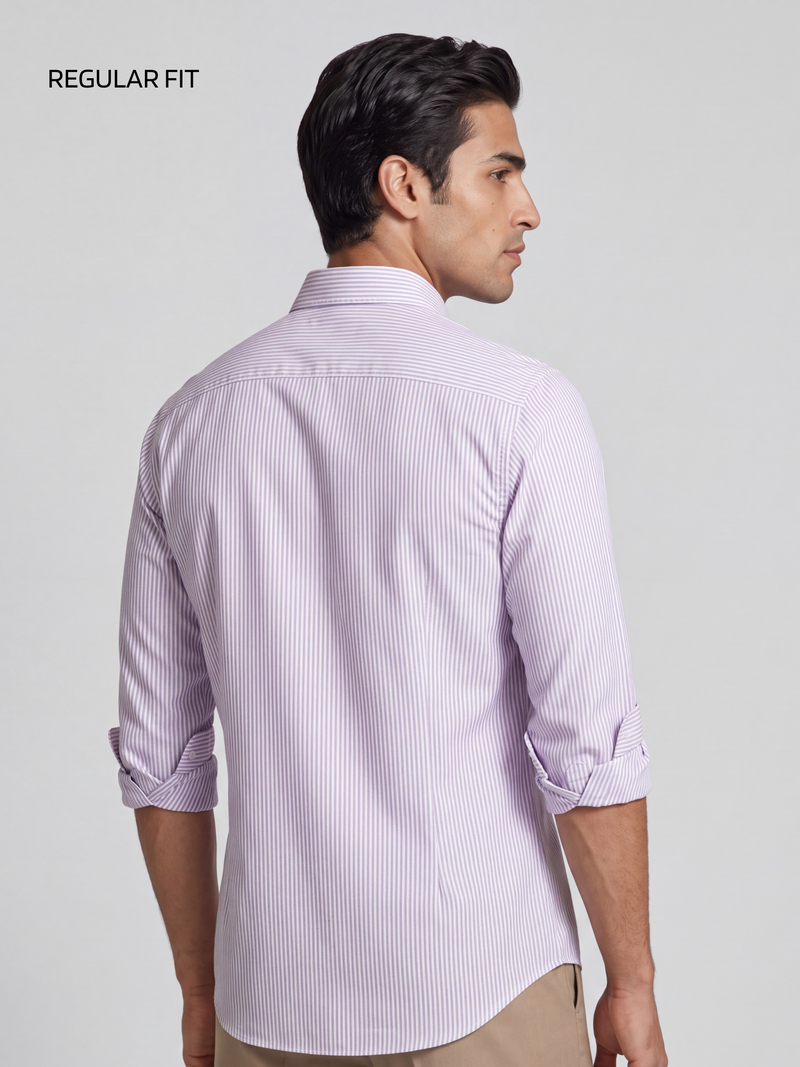 Oxford Lavender Striped Shirt
