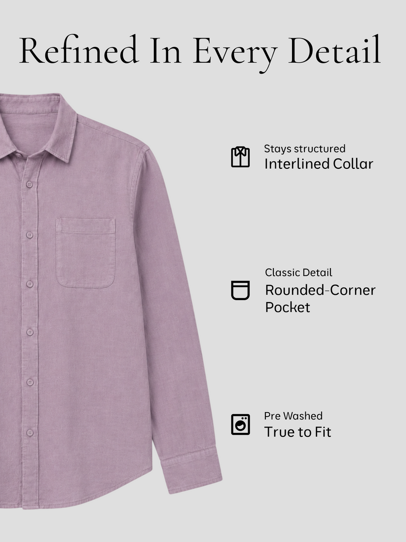 Dusty Mauve Lyocell Linen Shirt