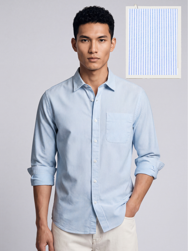 Oxford Blue Striped Shirt