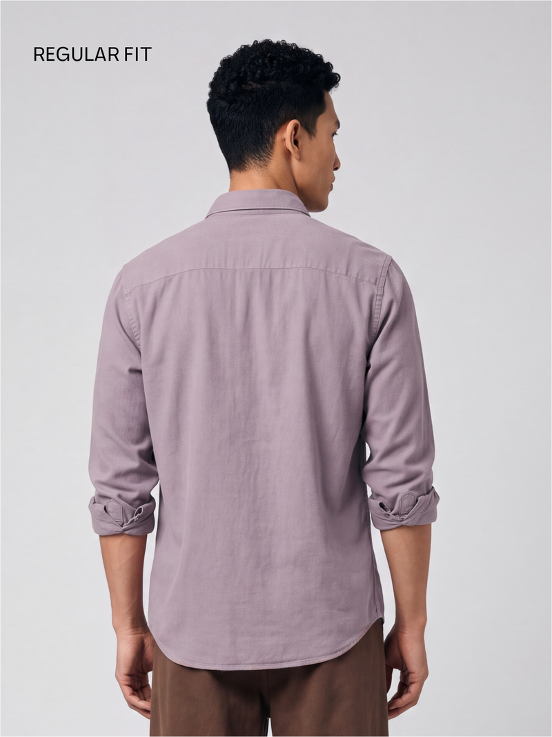 Dusty Mauve Lyocell Linen Shirt
