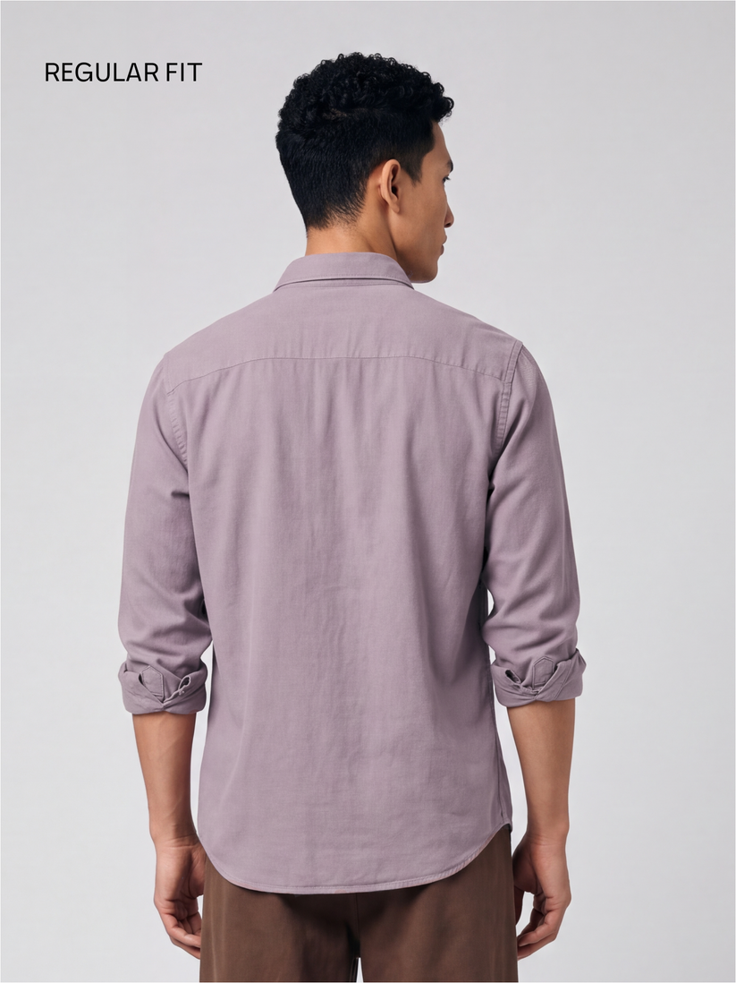 Dusty Mauve Lyocell Linen Shirt