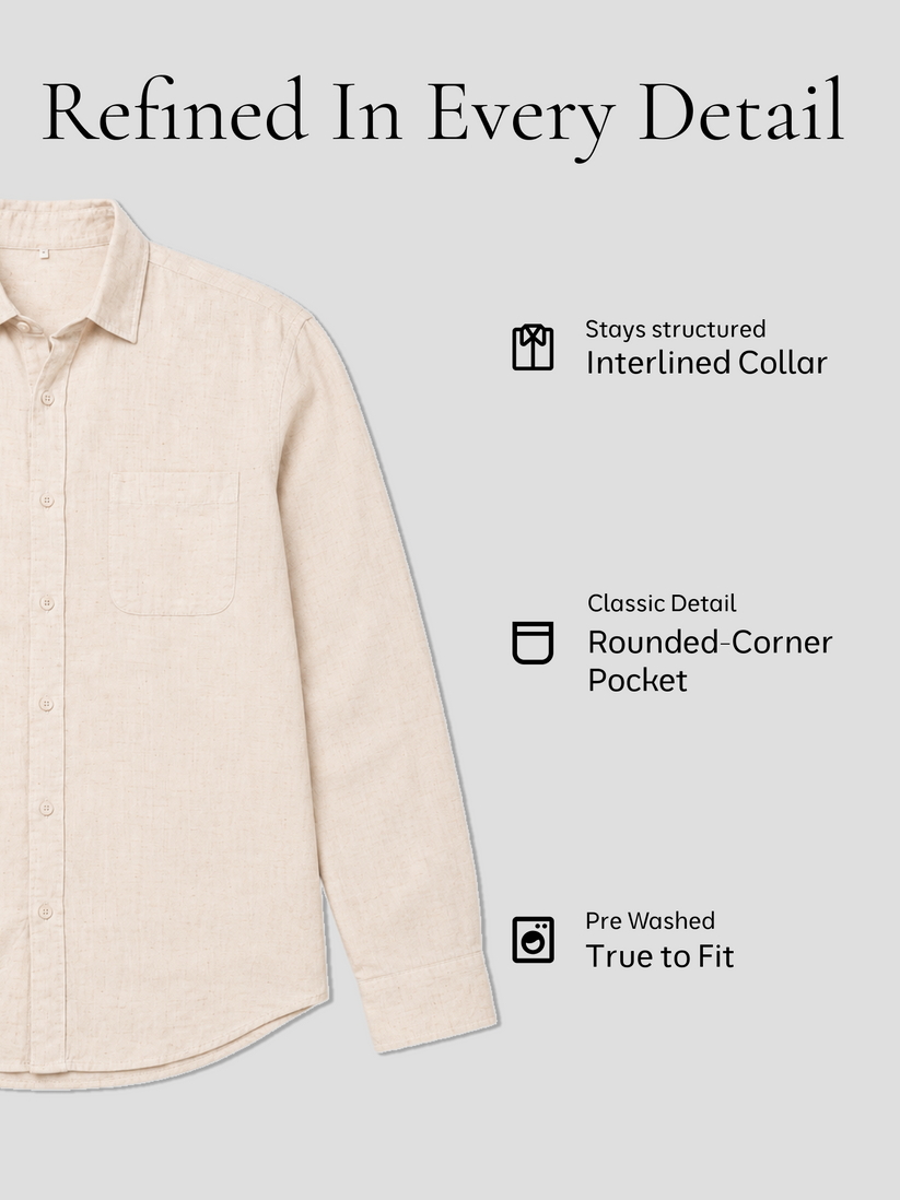 Natural Lyocell Linen Shirt