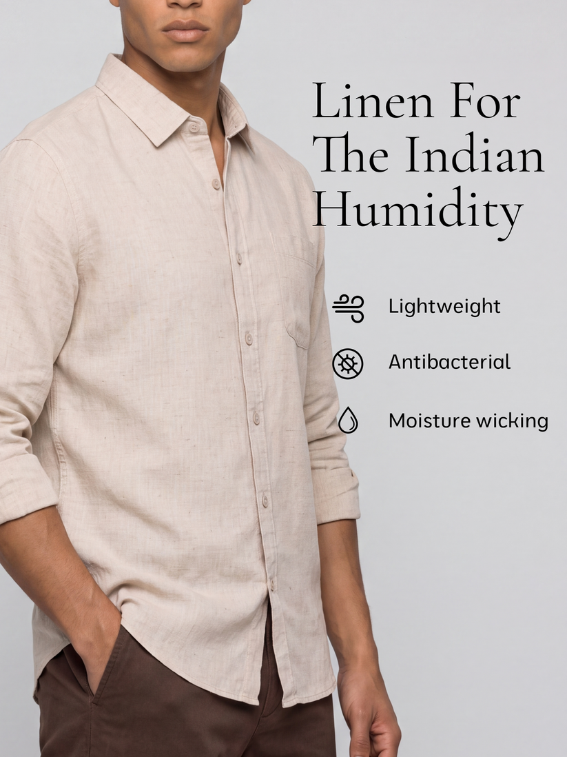 Natural Lyocell Linen Shirt