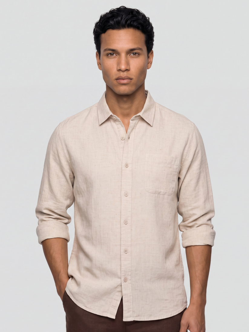 Natural Lyocell Linen Shirt