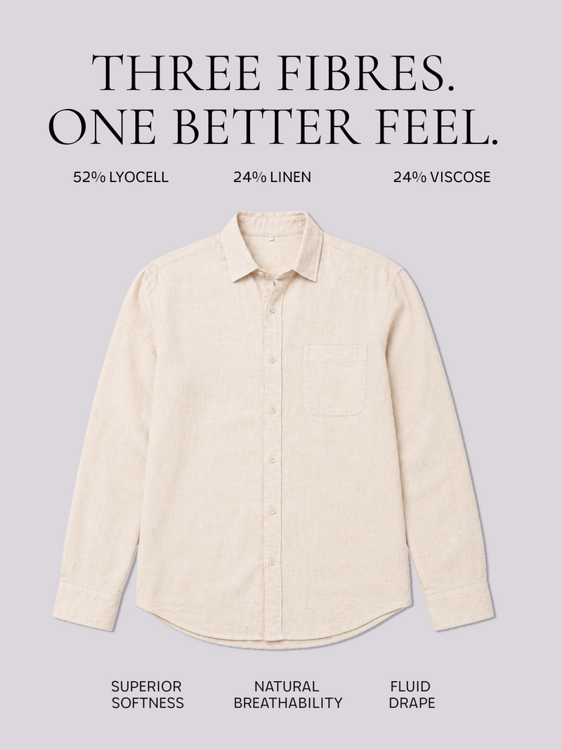 Natural Lyocell Linen Shirt
