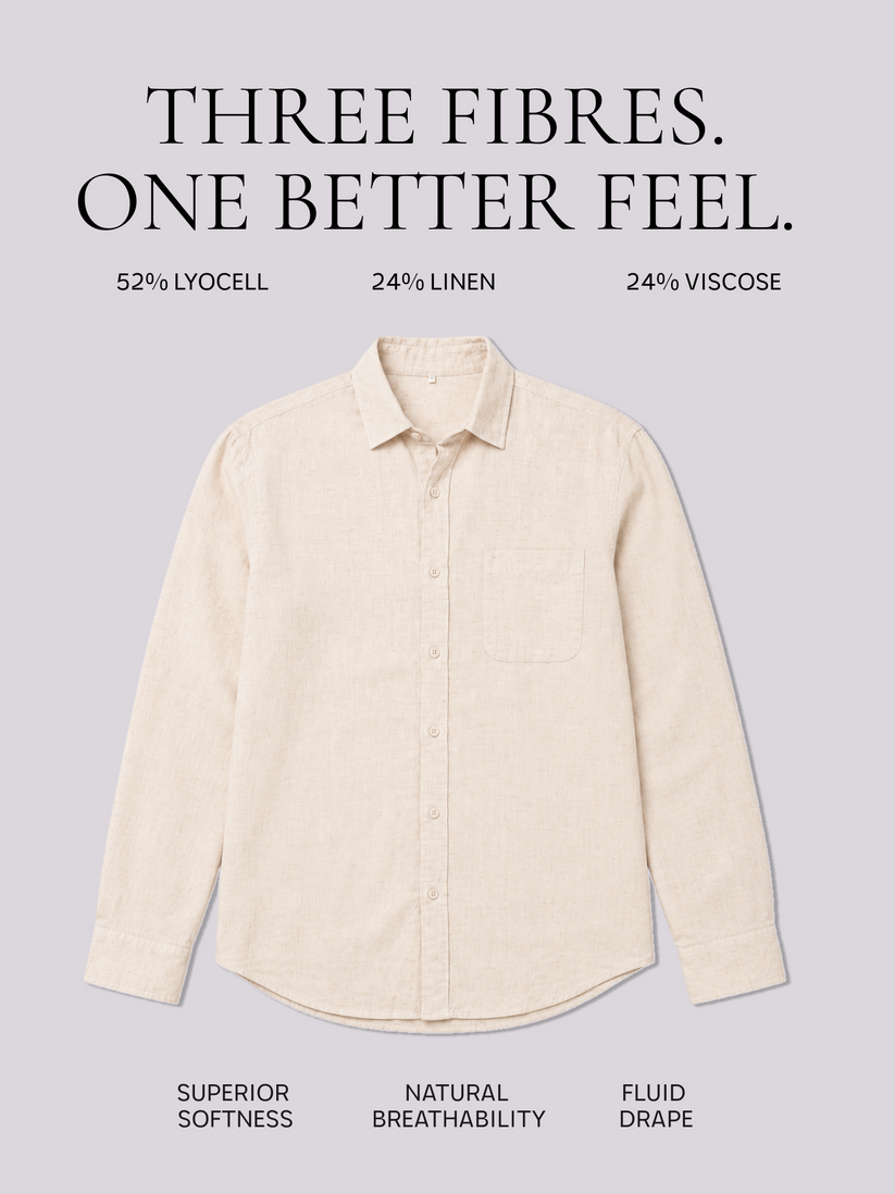 Natural Lyocell Linen Shirt
