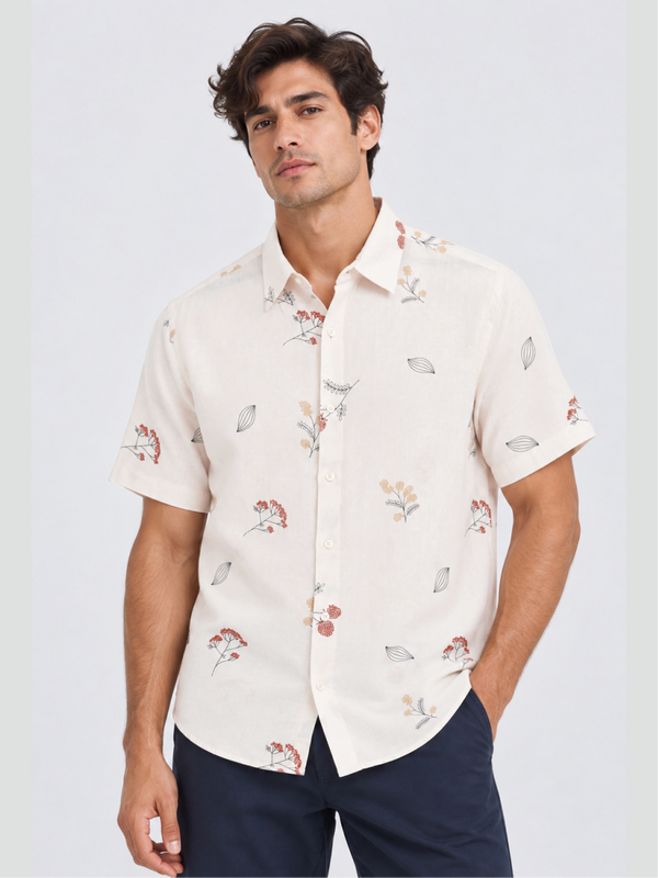 Linen Rich Meadow Bloom Shirt
