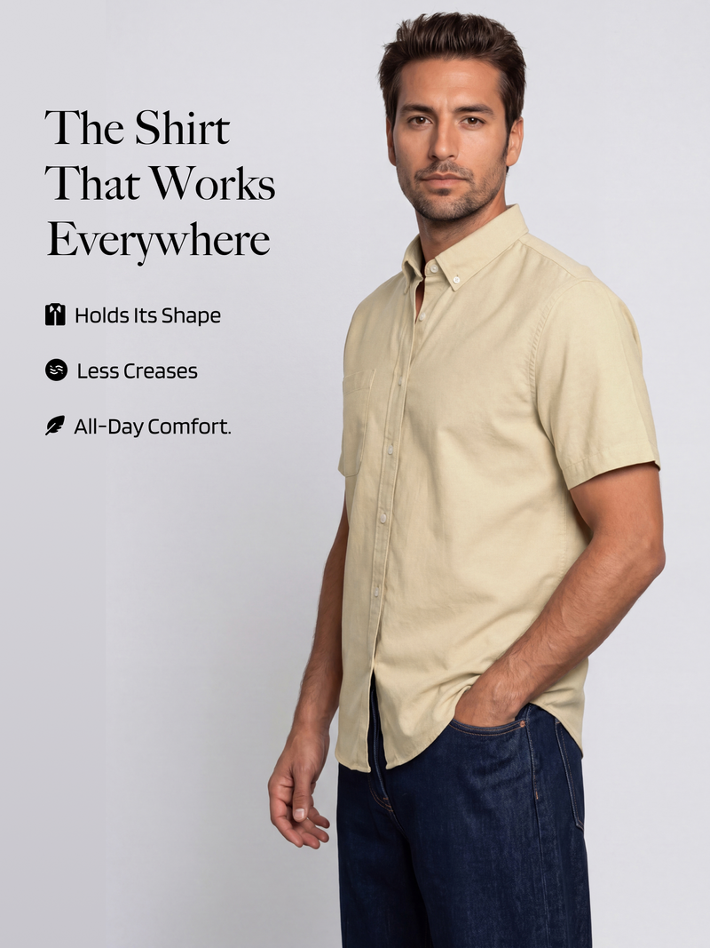Butter Yellow Oxford Shirt