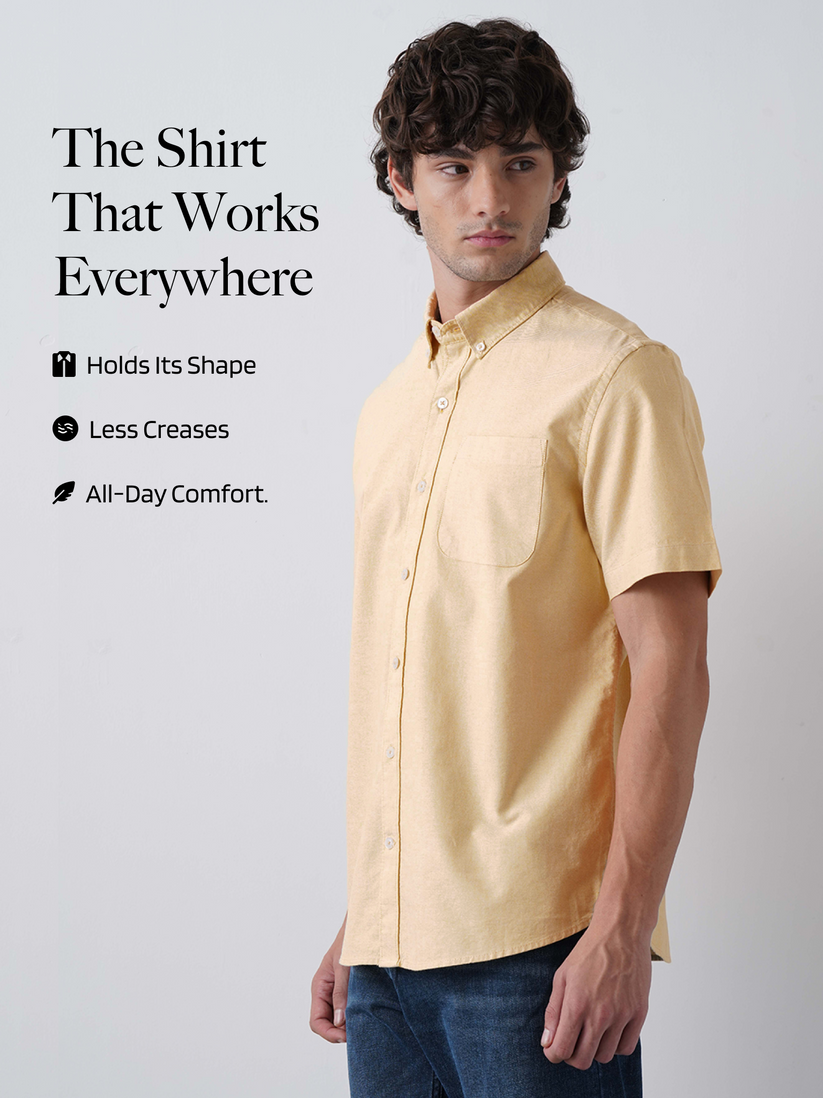 Butter Yellow Oxford Shirt