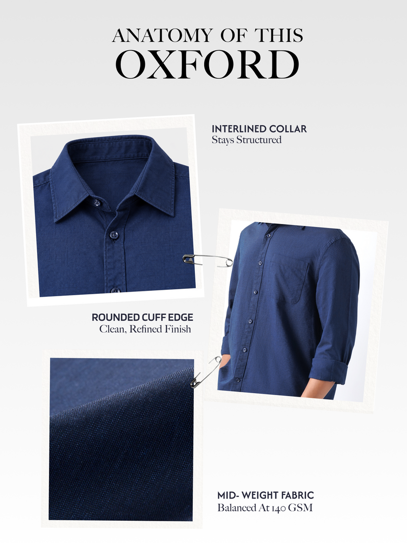 Navy Blue Oxford Shirt