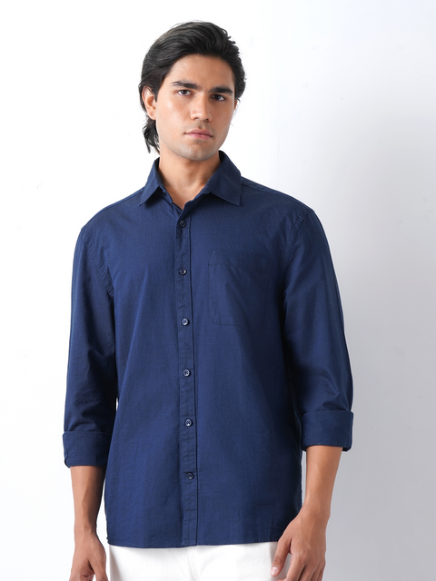 Navy Blue Oxford Shirt
