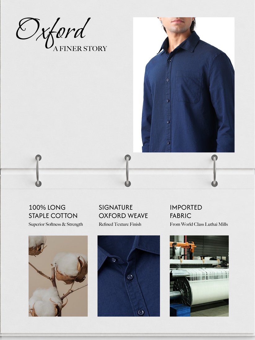 Navy Blue Oxford Shirt