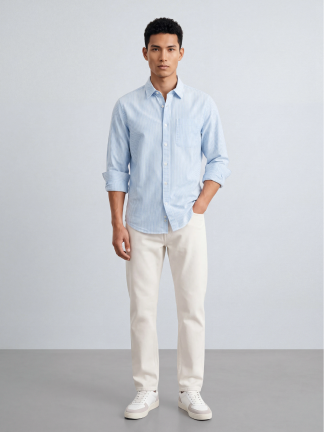 Oxford Blue Striped Shirt