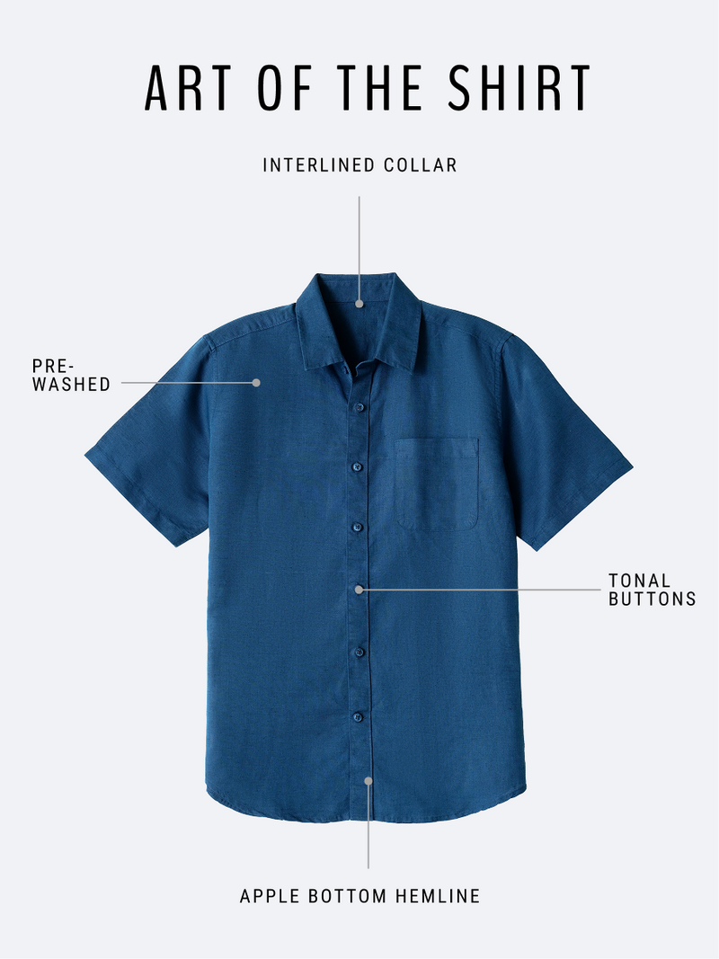 Linen Rich Navy Shirt