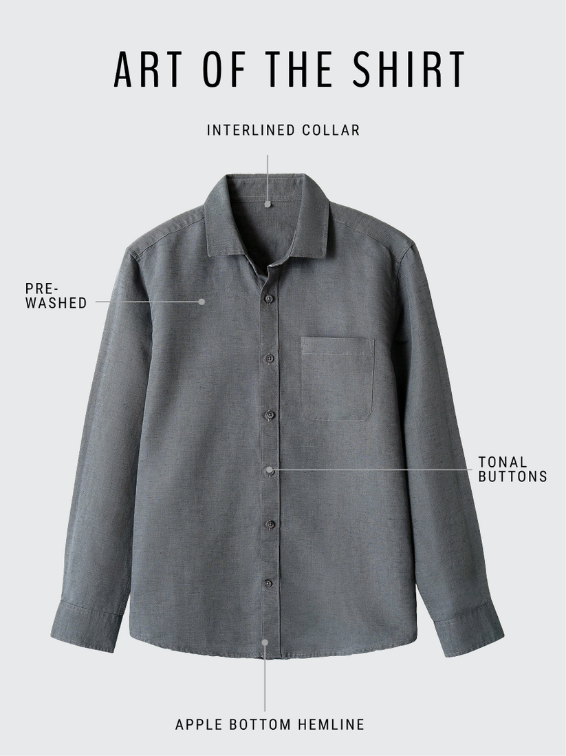 Linen Rich Grey Shirt