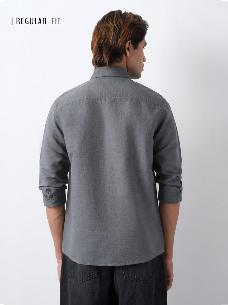 Linen Rich Grey Shirt