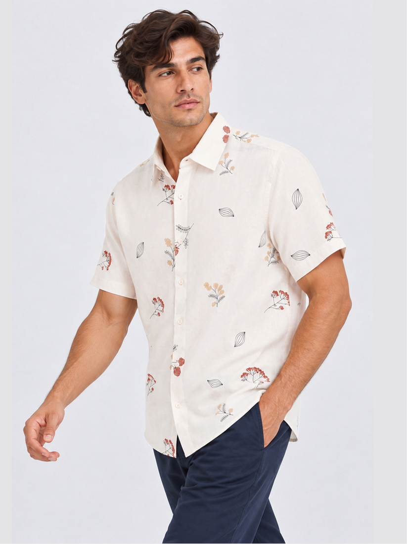 Linen Rich Meadow Bloom Shirt