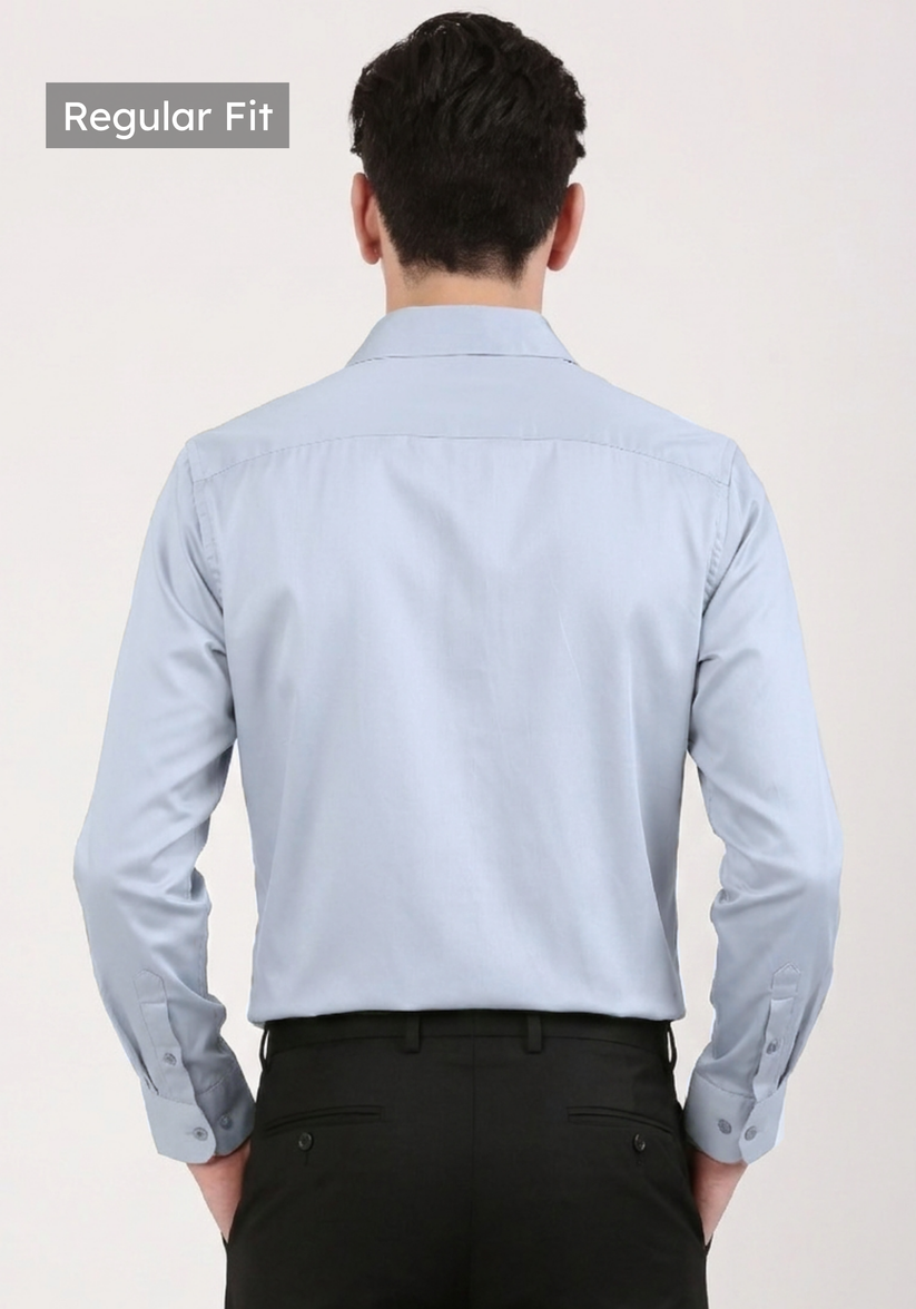 Ash Grey Satin Shirt