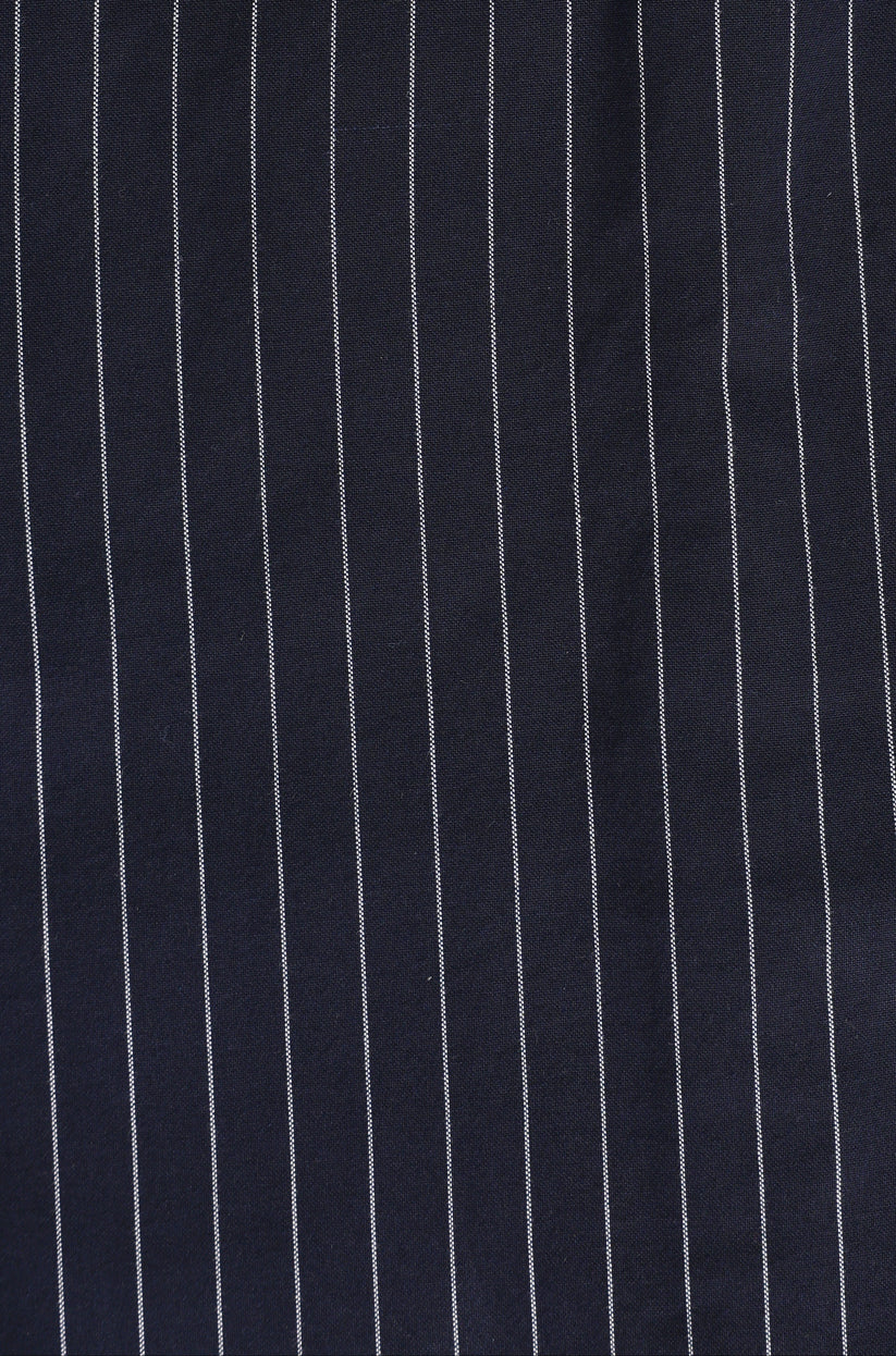 Oxford Navy Grey Striped Shirt