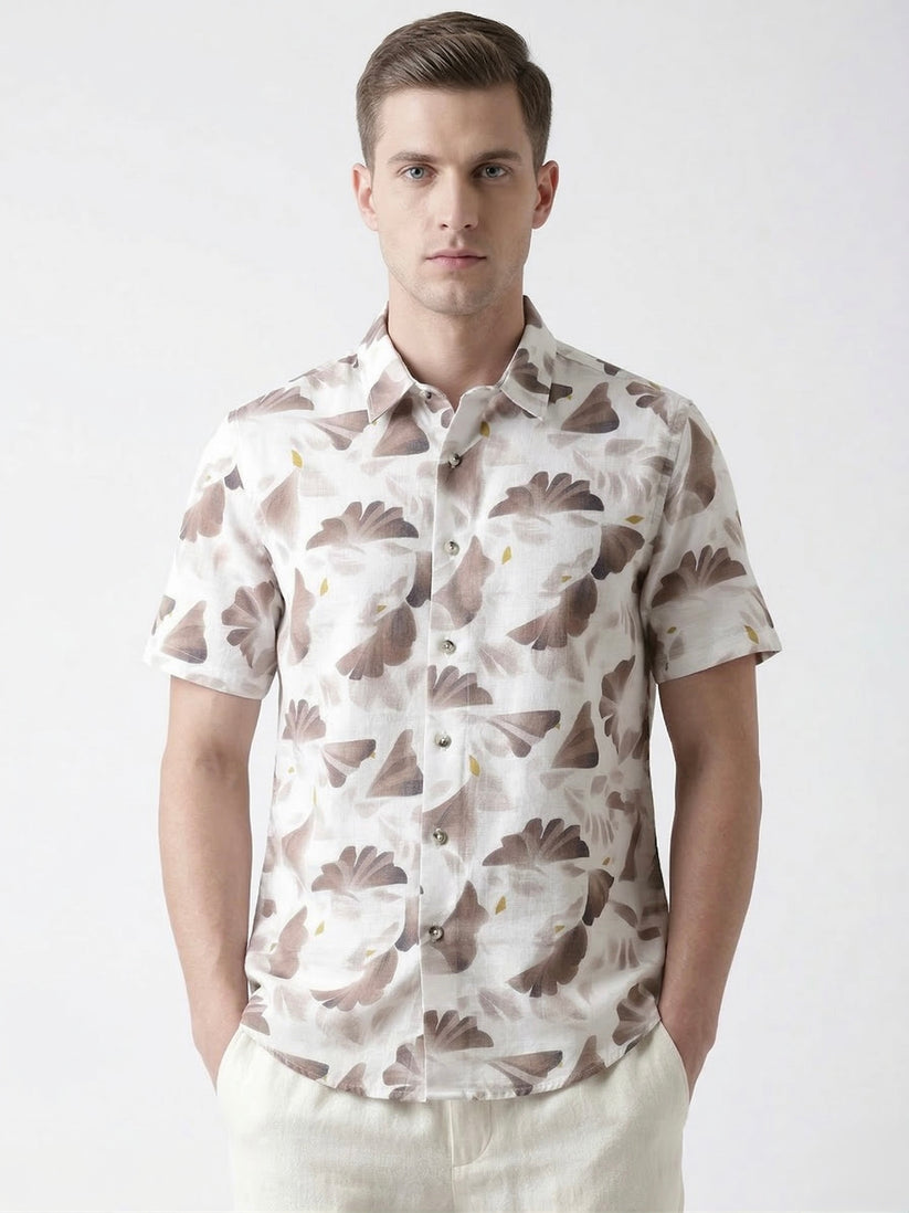 Brown Print Shirt