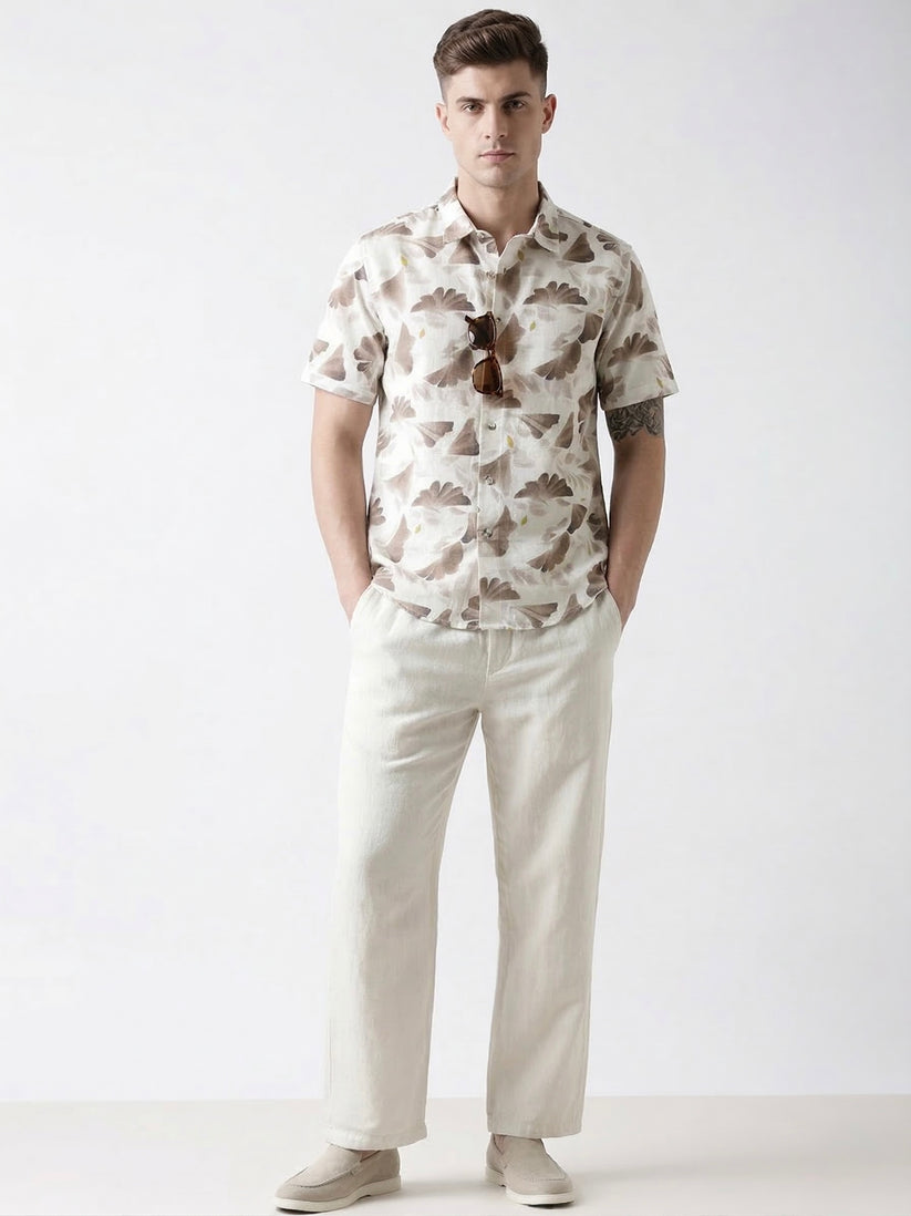 Brown Print Shirt