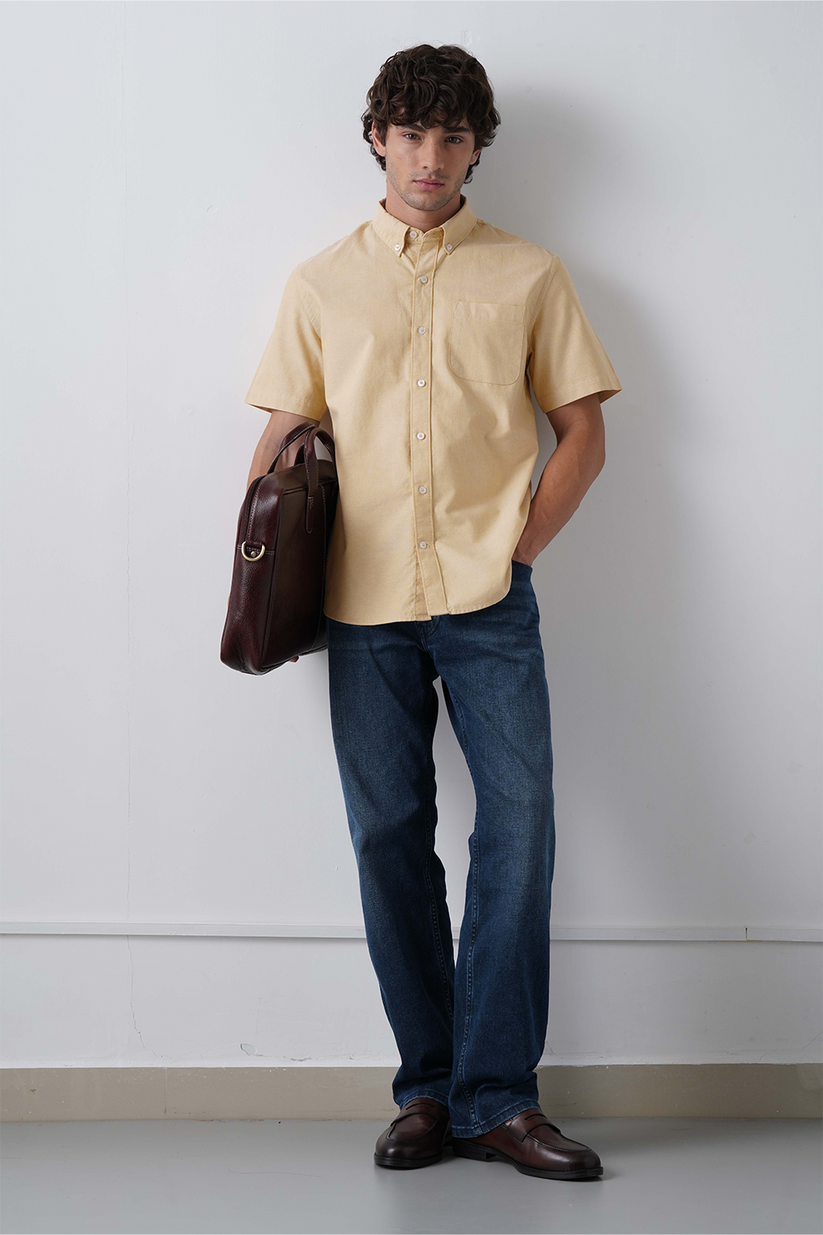 Butter Yellow Oxford Shirt