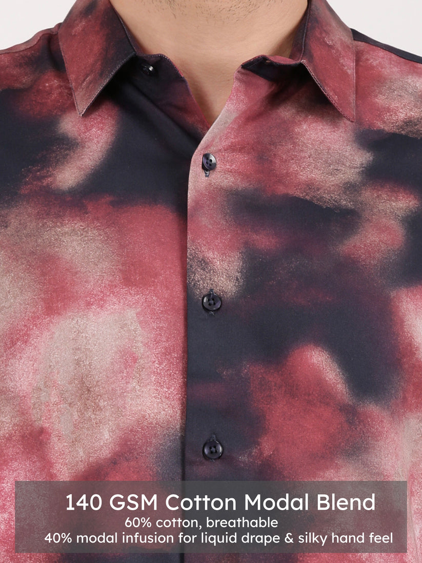 Midnight Aura Print Shirt