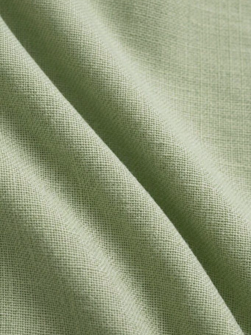 Linen Rich Sage Green  Shirt