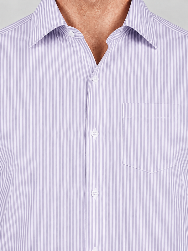 Lavender Oxford Stripe Shirt