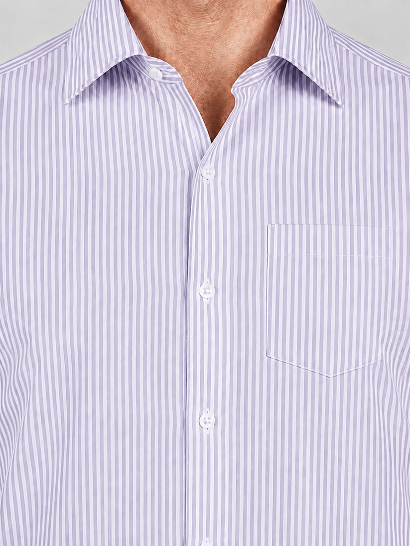 Lavender Oxford Stripe Shirt
