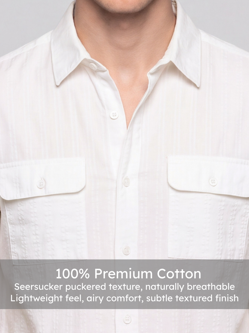 Natural Stripe Utility Shirt
