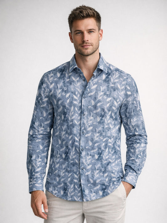 Regular Fit Urban Blue Print Shirt