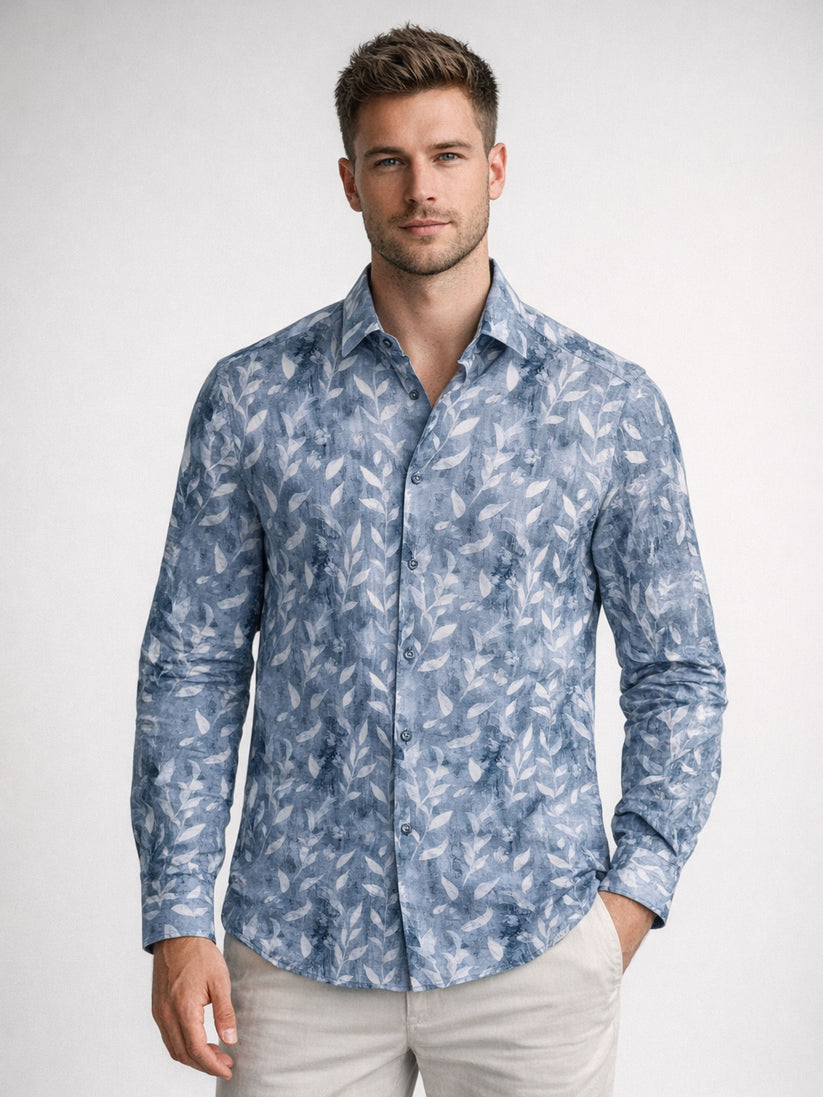 Regular Fit Urban Blue Print Shirt