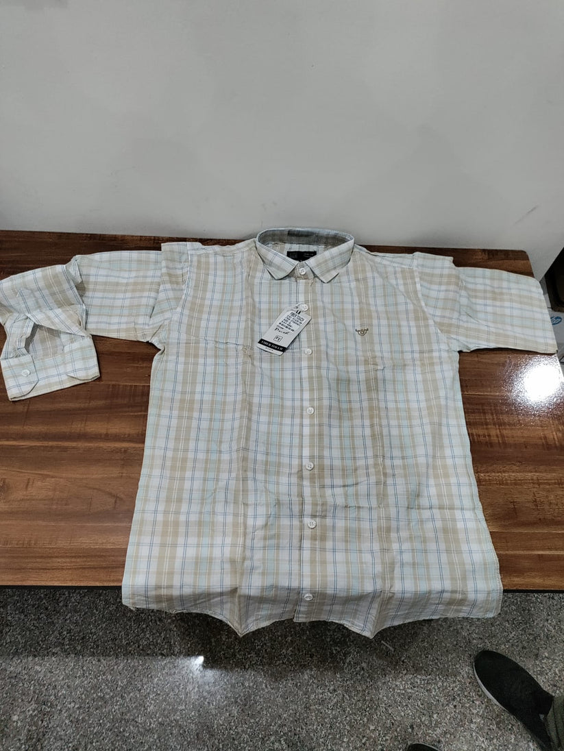 Premium Cotton Multi Checks Brown