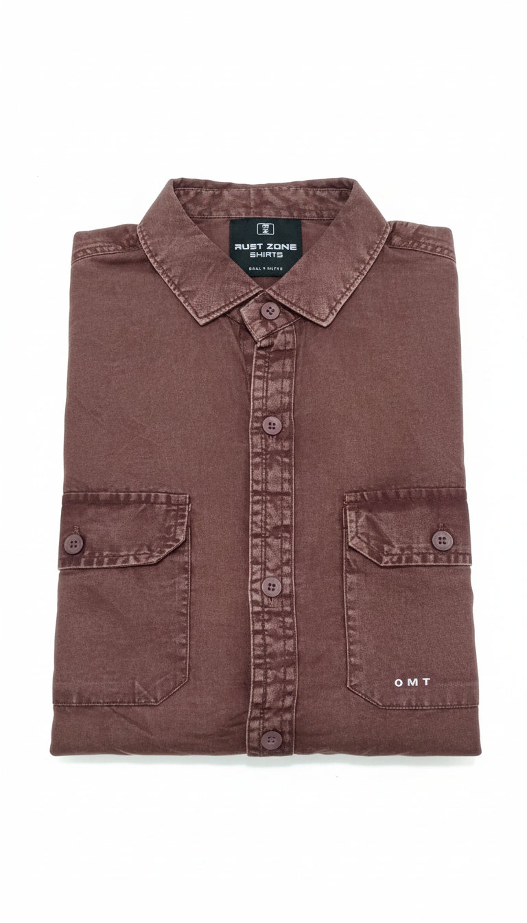 Premium Sulphur Denim Wash Wine