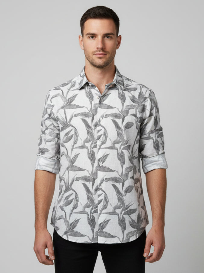 Leaf Print Shirt