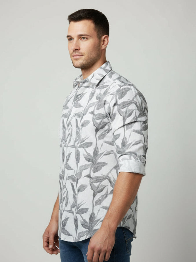 Leaf Print Shirt