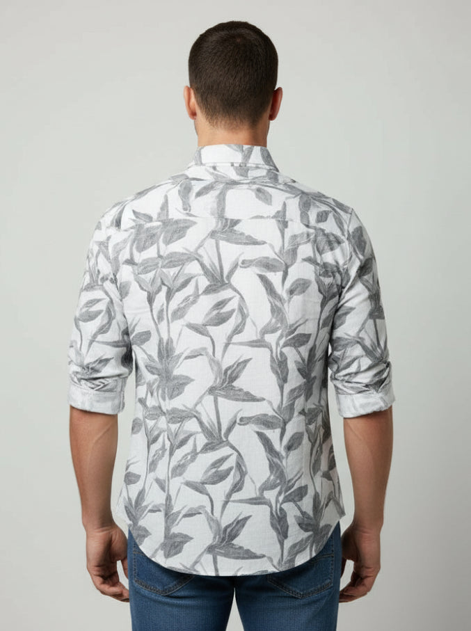 Leaf Print Shirt
