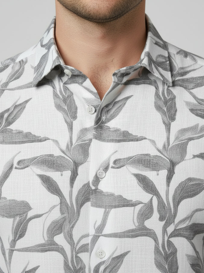 Leaf Print Shirt