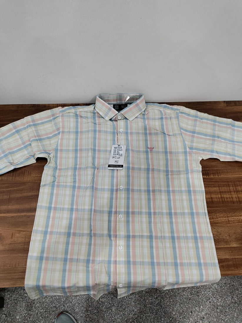 Premium Cotton Multi Checks Brown