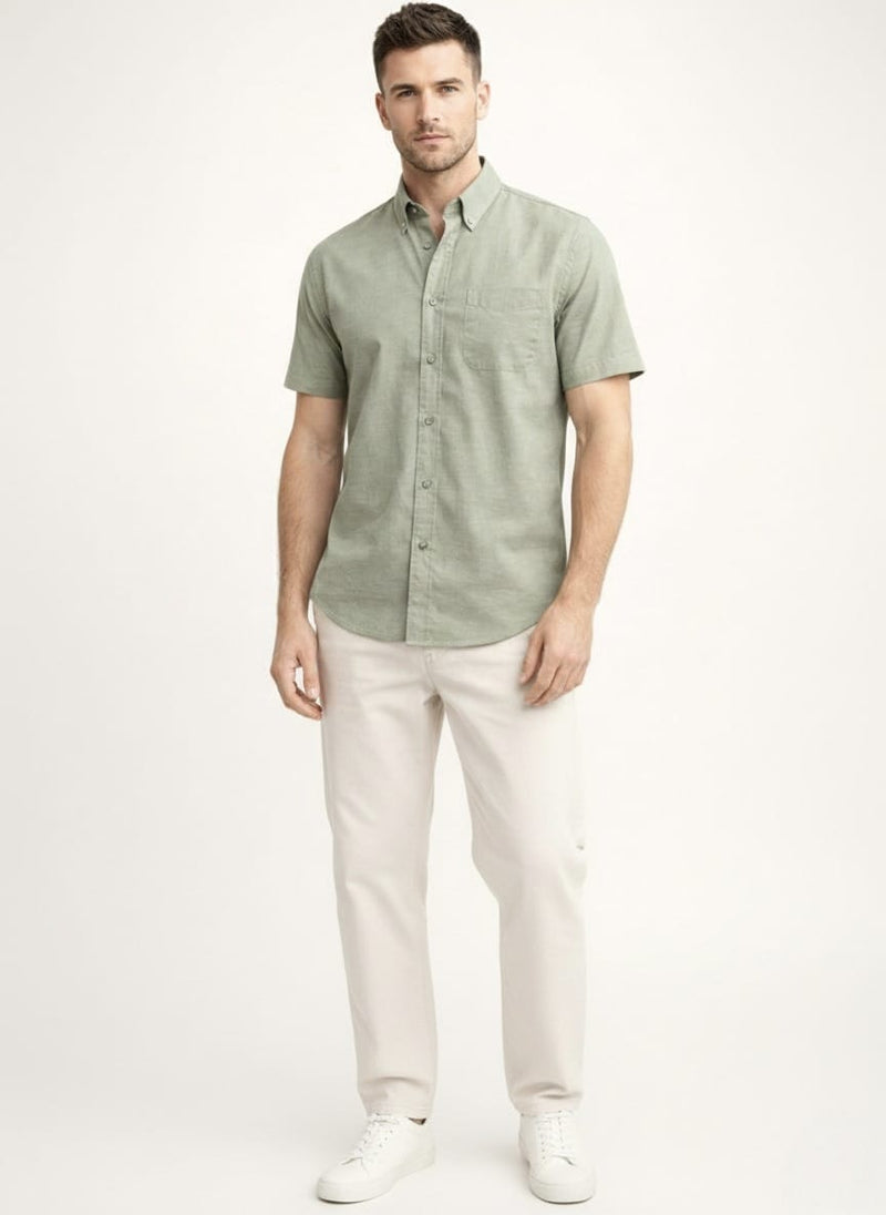 Sage Green Oxford Shirt