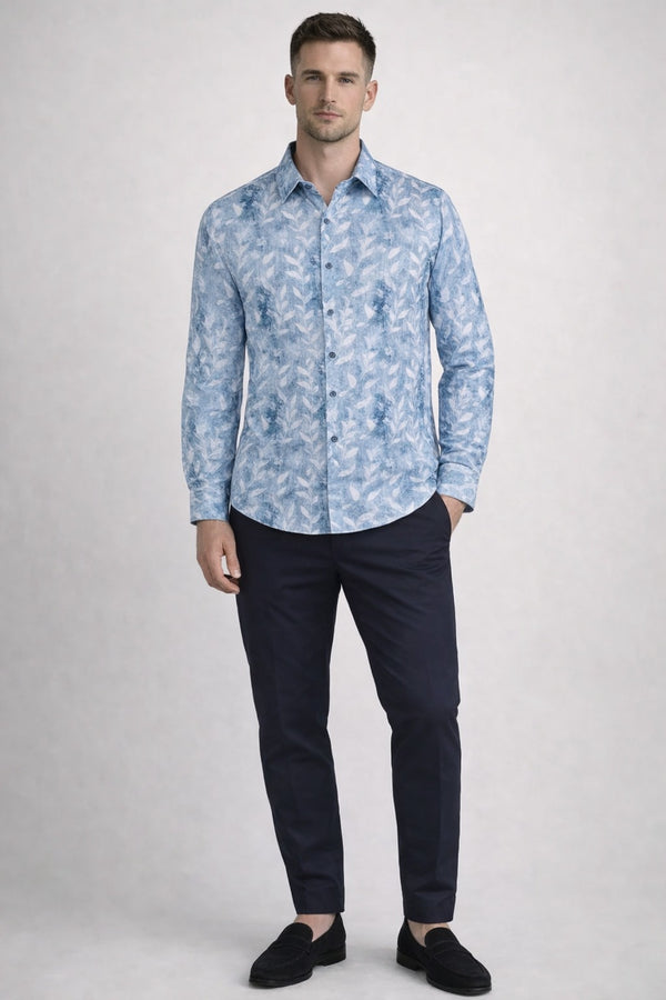 Urban Blue Print Shirt