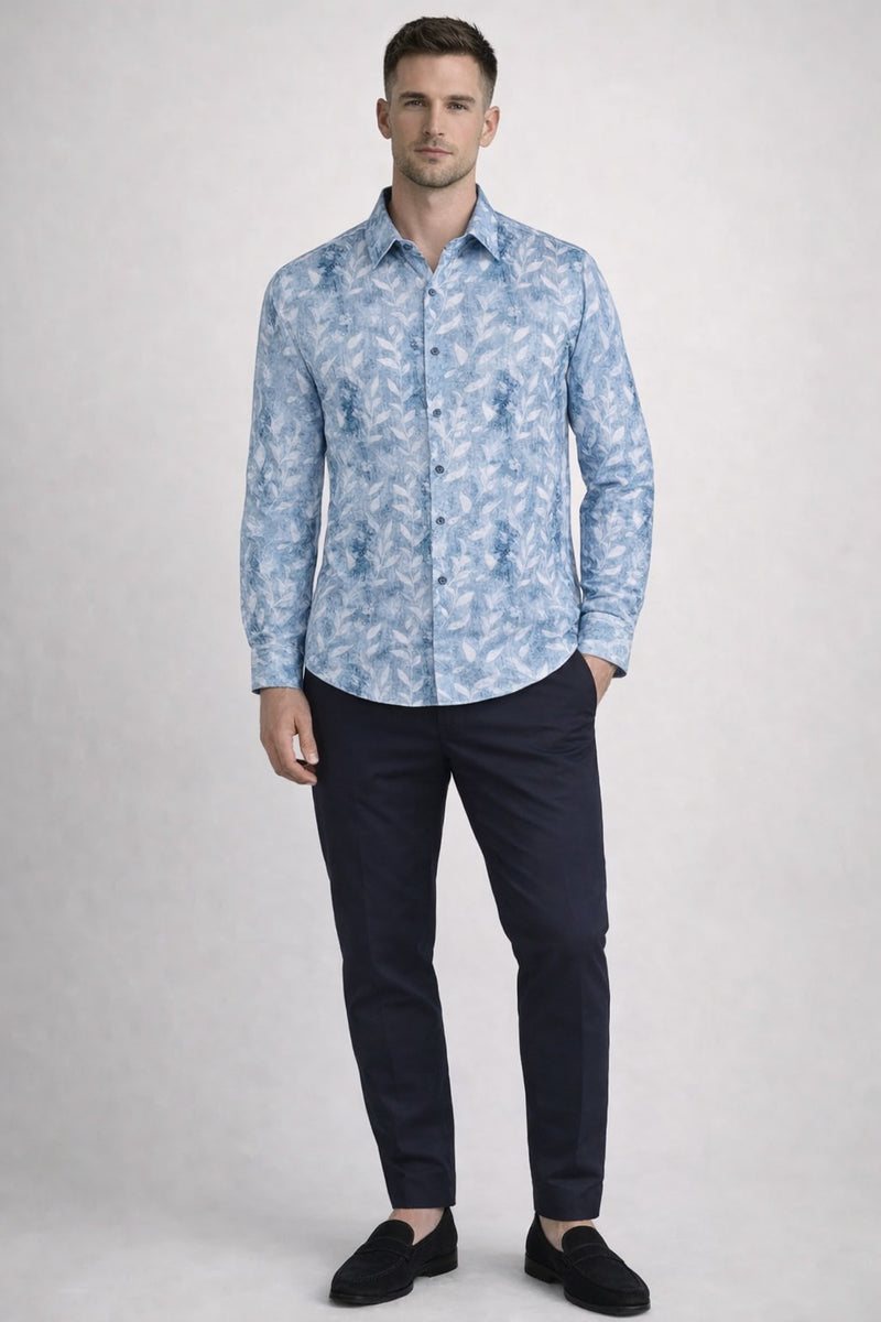 Urban Blue Print Shirt