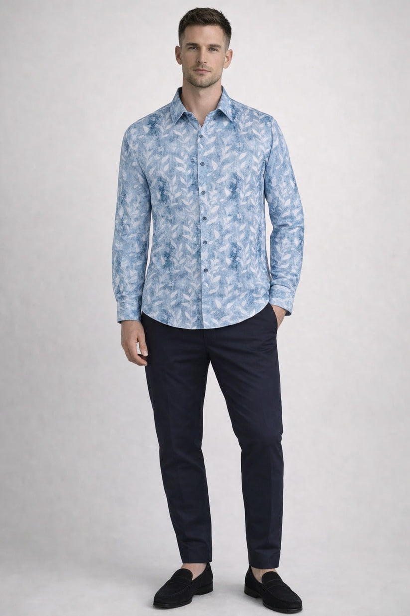 Urban Blue Print Shirt