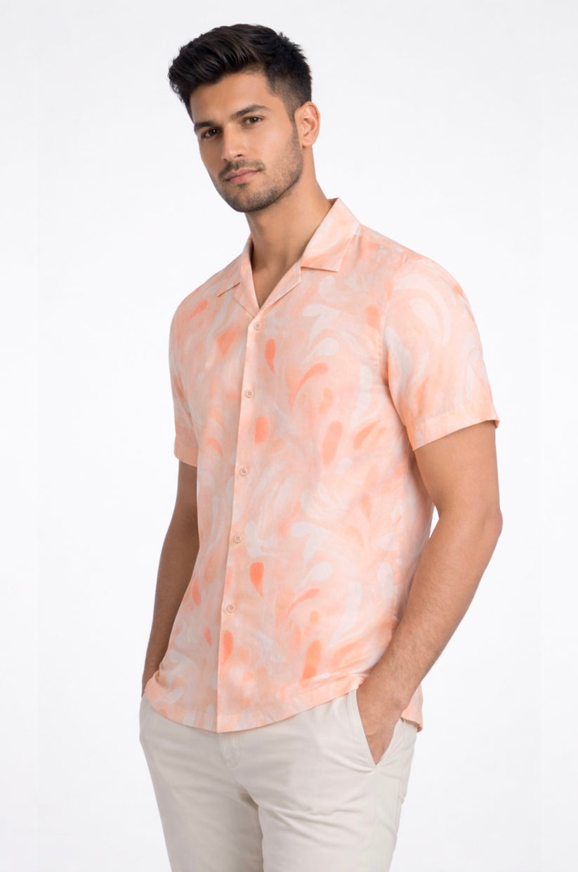 TENCEL™ Peach Print Shirt