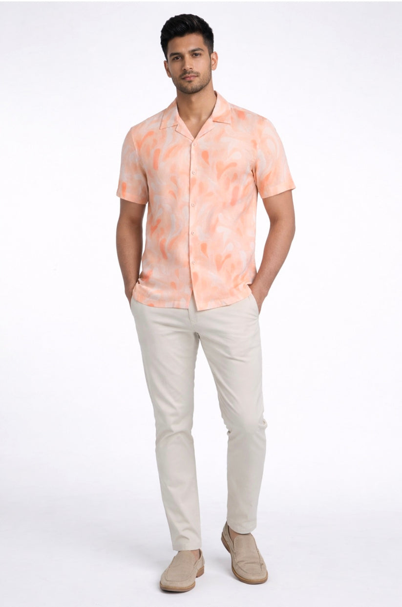 TENCEL™ Peach Print Shirt