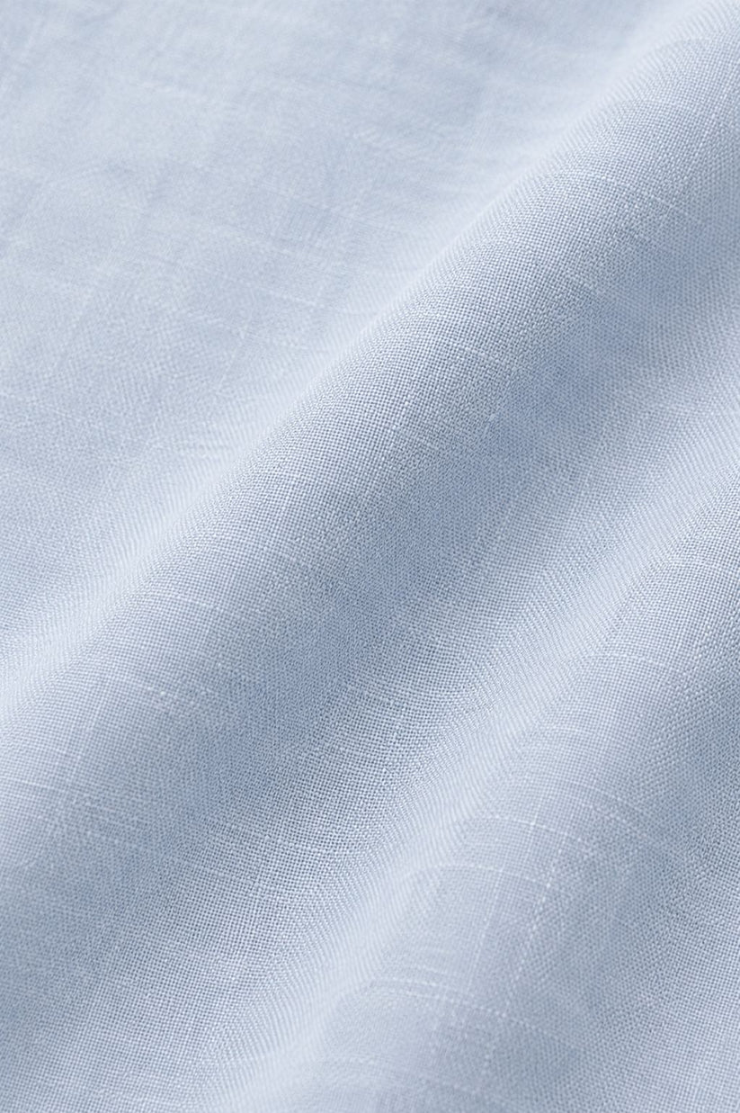 Linen Rich Light Blue Shirt